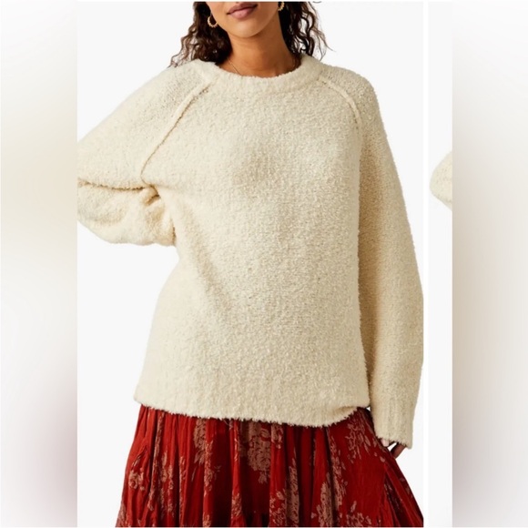 Free People Teddy Sweater Tunic. NWOT sugar swirl - Picture 6 of 6